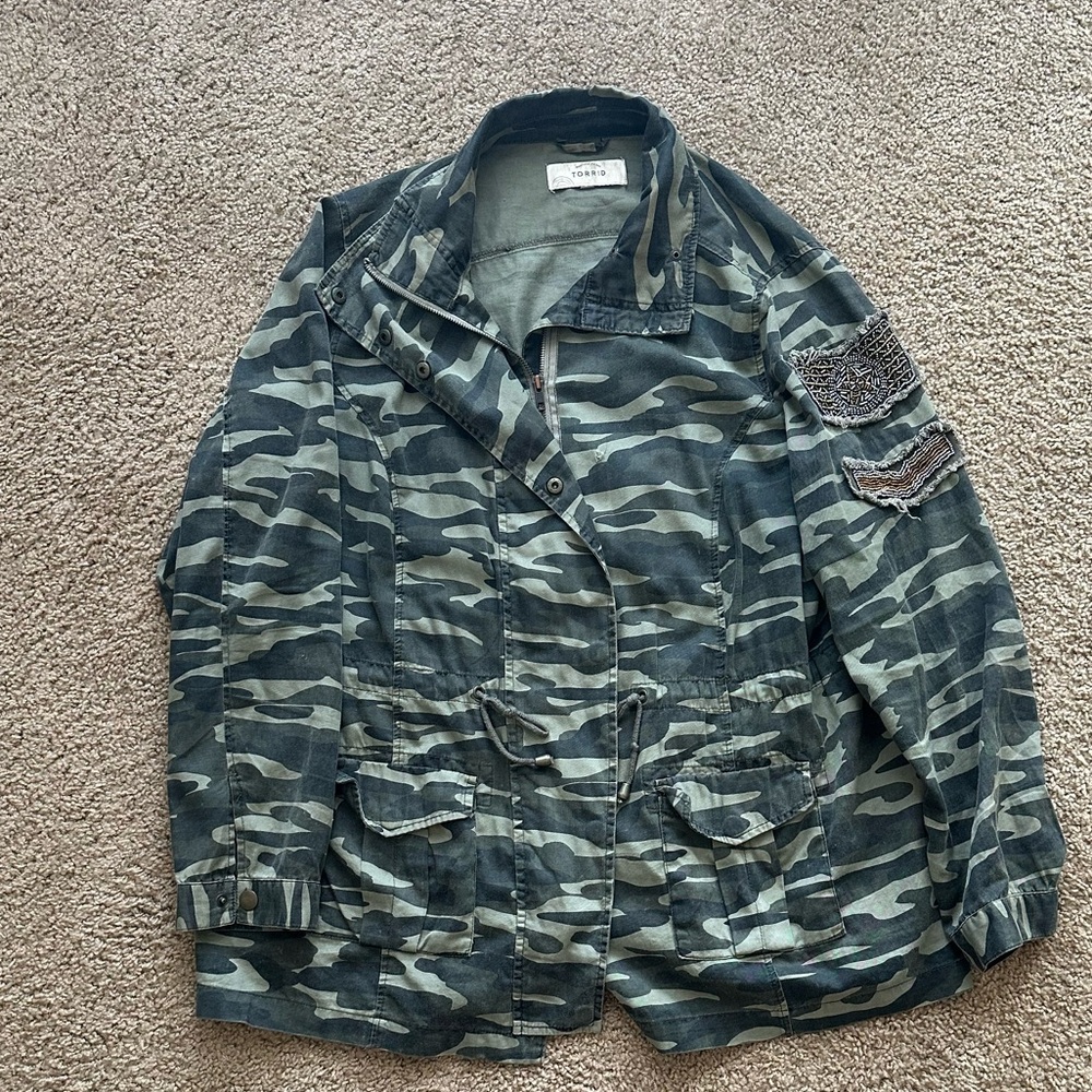 Torrid Camo utility jacket
